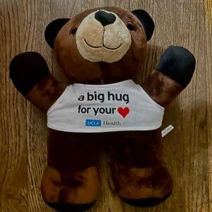 NWOT UCLA Brown Plush Bear with White Shirt
